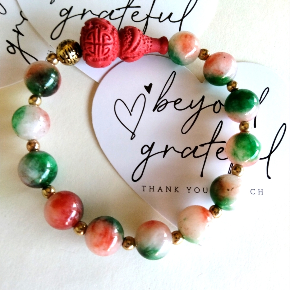 Handmade Natural Stone Beaded Bracelet